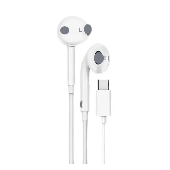 Casti In-Ear cu Microfon si Control Integrat, Conector Type-C, 1.3m – Sunet Hi-Fi, Compatibile Android & Huawei - Negru