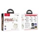 Casti Wireless Hoco TWS EQ15, Bluetooth 5.4, Leather Pattern, Usoare, Alb laptos