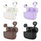 Casti Wireless Hoco TWS EQ15, Bluetooth 5.4, Leather Pattern, Usoare, Mov
