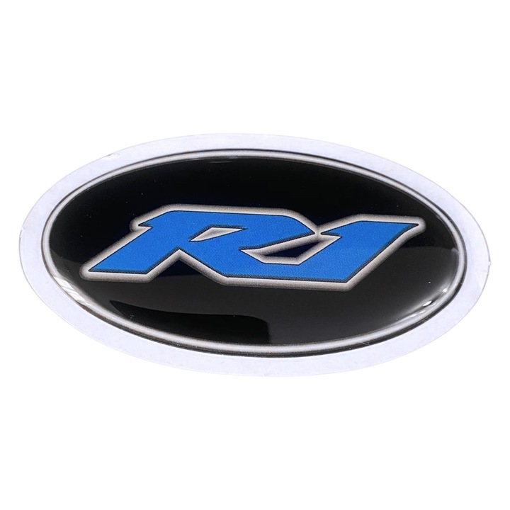 3D смолни стикери за Yamaha R1, Комплект от 3 броя, Черен/Син