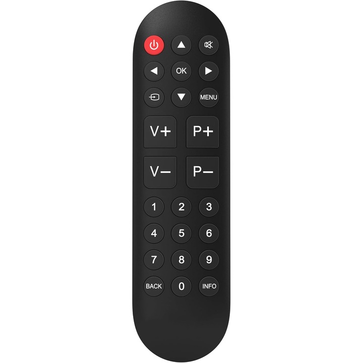 Telecomanda universala Ready Smart Simplified, pentru LG, Samsung, Panasonic, Sony, Philips, negru