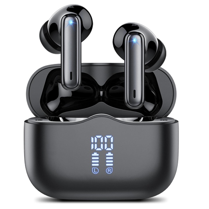Buwy vezeték nélküli fülhallgató Bluetooth 5.4-gyel, zajszűrős, többszínű, 40 órás akkumulátor-üzemidővel