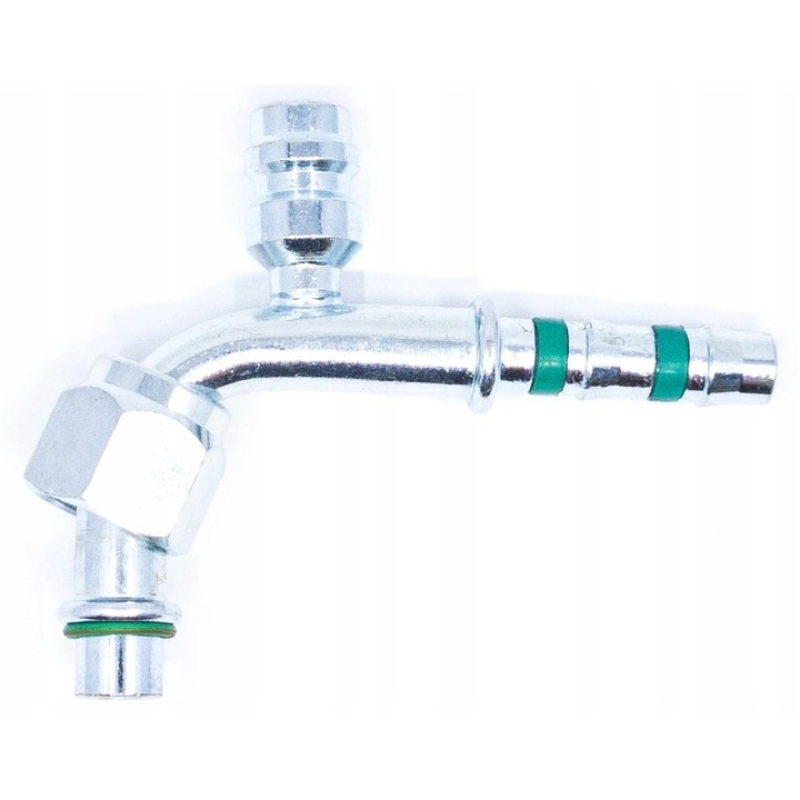 Racord unghiular cu supapă KOKZ10 N22, oțel galvanizat, 90°, 3/4" - 16 - UNF - 2B, set garnituri inclus