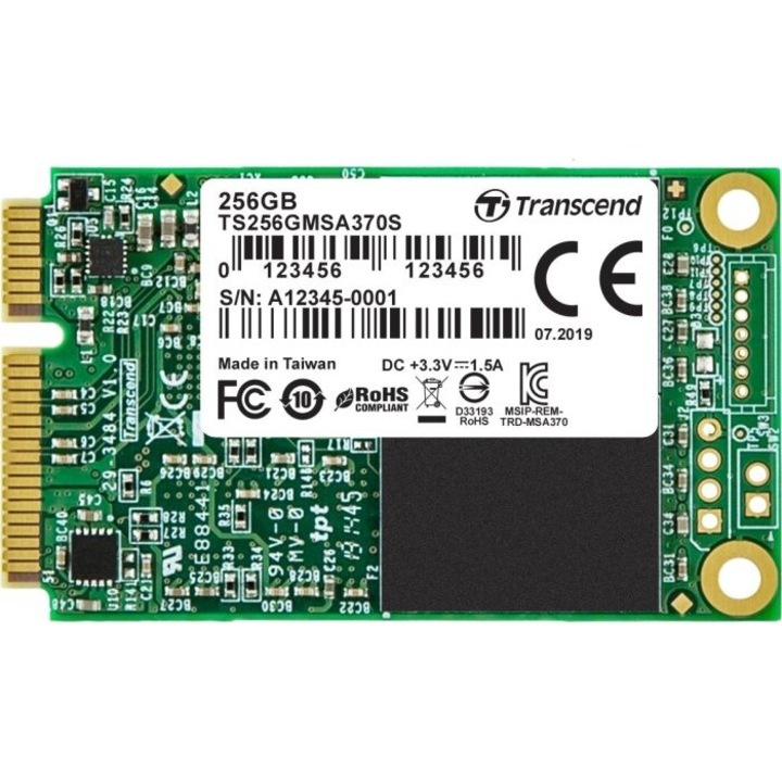 SSD Transcend mSATA 256 GB, SATA III