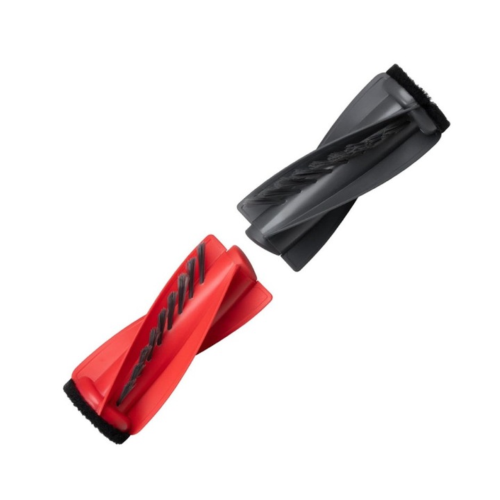 Perie, Duodivide Roborock pentru aspiratoare, compatibilitate ușoară, design fără încurcarea părului, Negru / Rosu