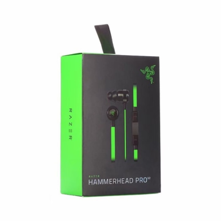 Слушалки за уши Razer Hammerhead Pro V2, ясен звук, шумоизолация, многоцветни, комплект с различни размери тапи за уши