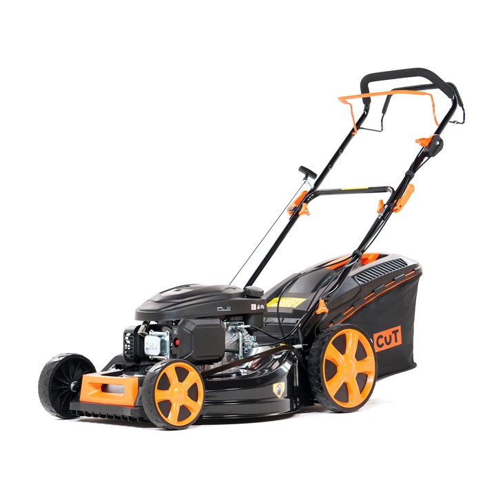 Masina de tuns iarba TOP CUT TC-LS55, motor Loncin 196 cm3, latime taiere 56 cm, capacitate cos 62 l, greutate 38 kg, set complet