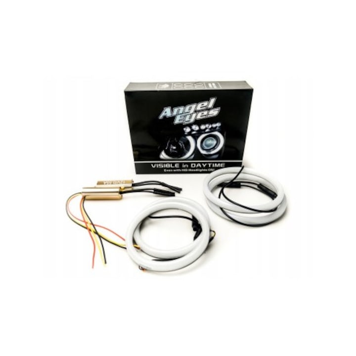 Kit Angel Eyes LED COTTON Semnalizare BMW E92, E93 - 2x100mm + 2x120mm Xenon Bright