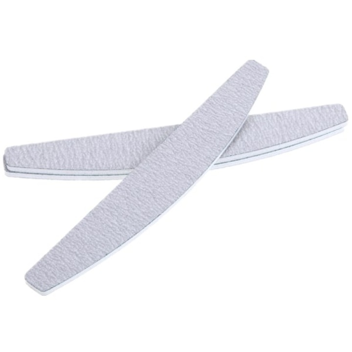 Set 10 pile de unghii 100/100, gri