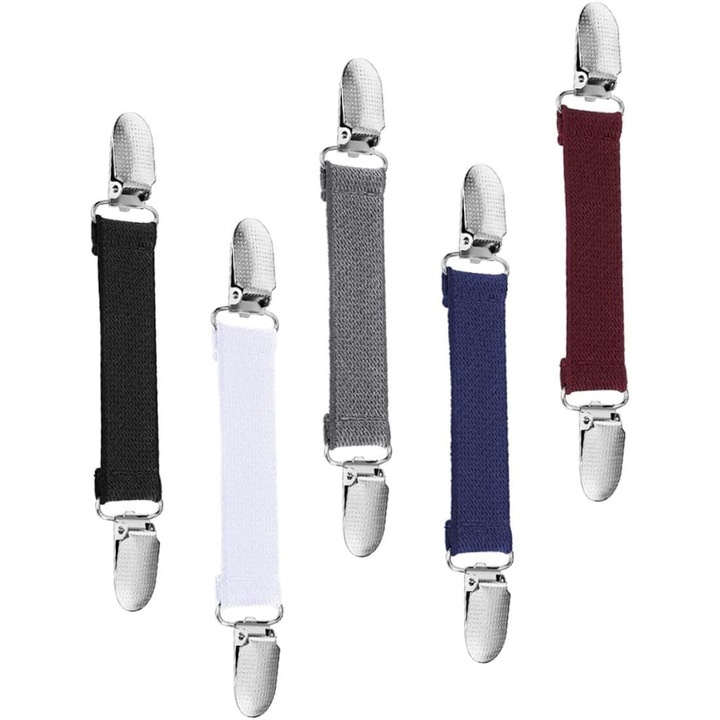 Set 5 clipsuri pentru haine, aliaj, stil vintage, multicolor