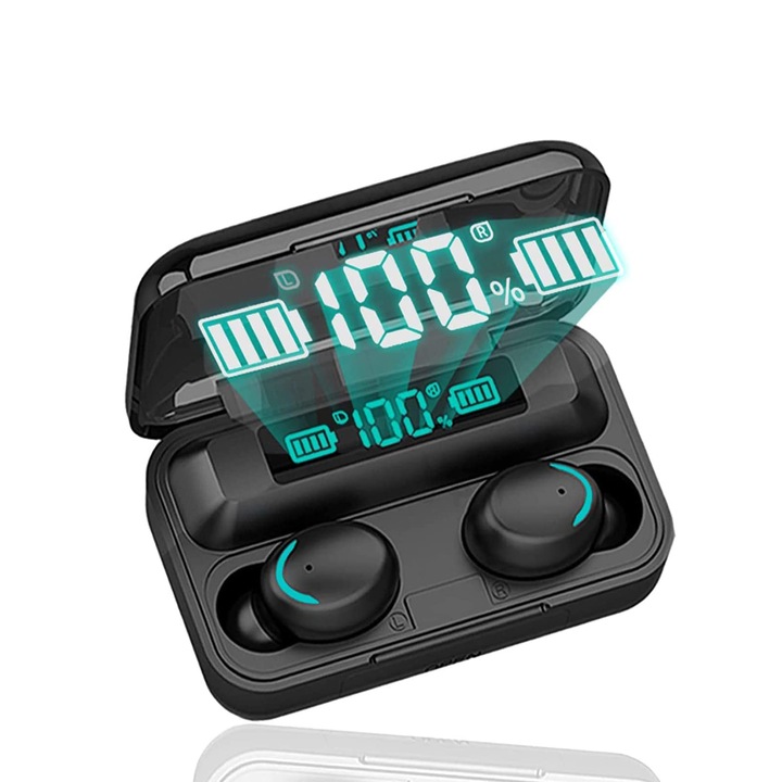 Hejtrhlo Bluetooth 5.1 vezeték nélküli fülhallgató mikrofonnal, vízálló IPX7, többszínű, fülbe helyezhető