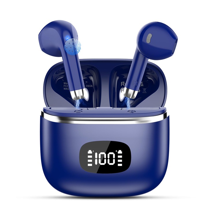 Vezeték nélküli Bluetooth 5.3 fülhallgató mikrofonnal, zajszűréssel, többszínű