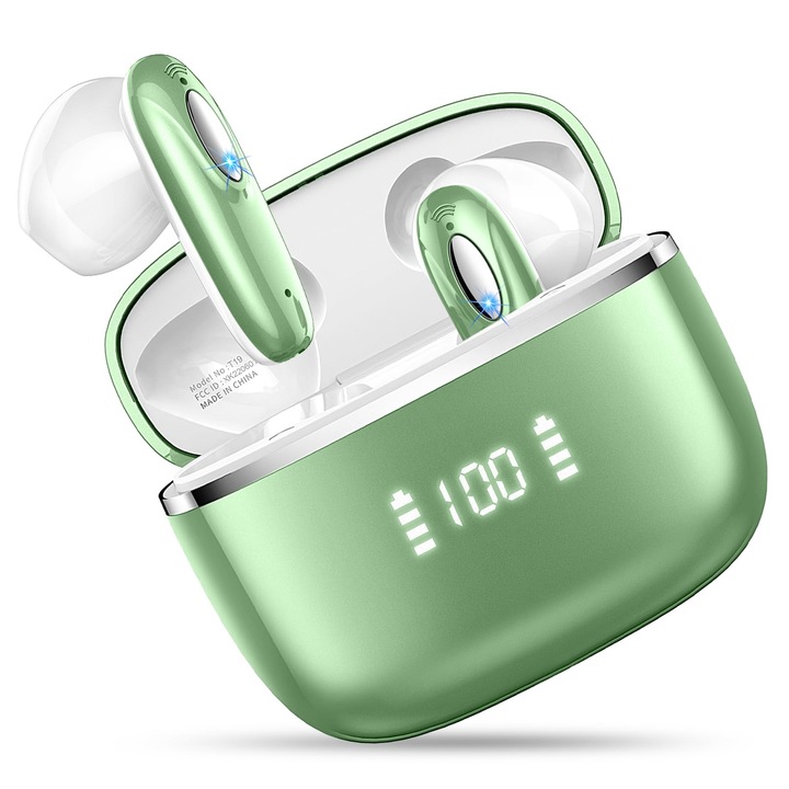 Vezeték nélküli Bluetooth 5.3 fülhallgató, 4 mikrofon, IP7 védelem, többszínű, szett