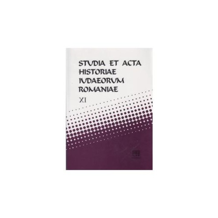Studia et acta historiae iudaeorum Romaniae XI, Dumitru Vitcu
