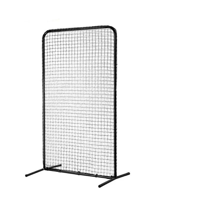 Softball háló, 7x4 láb, acélváz, nagy sűrűségű háló, hordozható, fekete