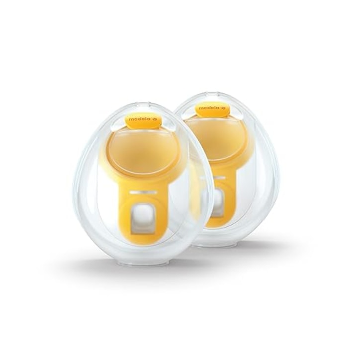 Set Medela Hands-Free cu Pompare Dubla – Compatibil cu pompele electrice Freestyle Flex si Swing Maxi – 1 set cu 2 cupe (pompa electrica de san se vinde separat)