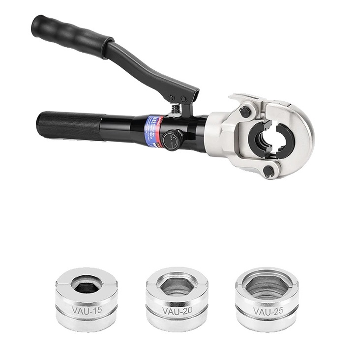 Cleste hidraulic pentru crimping, APRIL AL-1632, pentru tevi PEX si aluminiu, 20x25mm, set