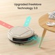 Aspirator Robot LEFANT M210P, Aspirator Robot Super Subtire, Putere de Aspiratie de 2200 Pa, Autonomie de 120 de Minute, gri sampanie