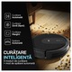 Robot aspirare iHunt Bro Robo Clean V3, Wi-Fi, Aplicatie, Curatare Umeda si Uscata, 2700PA, Multisuprafete, 3-in-1, Rezervor Apa, Silentios, Filtre HEPA, Statie incarcare, Black