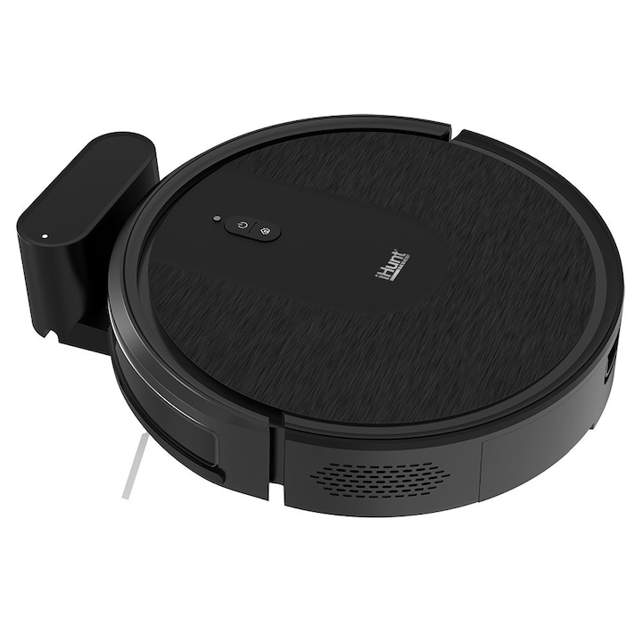 iHunt Bro Robo Clean V3 robotporszívó, Wi-Fi, iHunt Home alkalmazás, nedves és száraz tisztítás, 2700PA, több felületre, 3 az 1-ben, csendes, HEPA szűrők, fekete