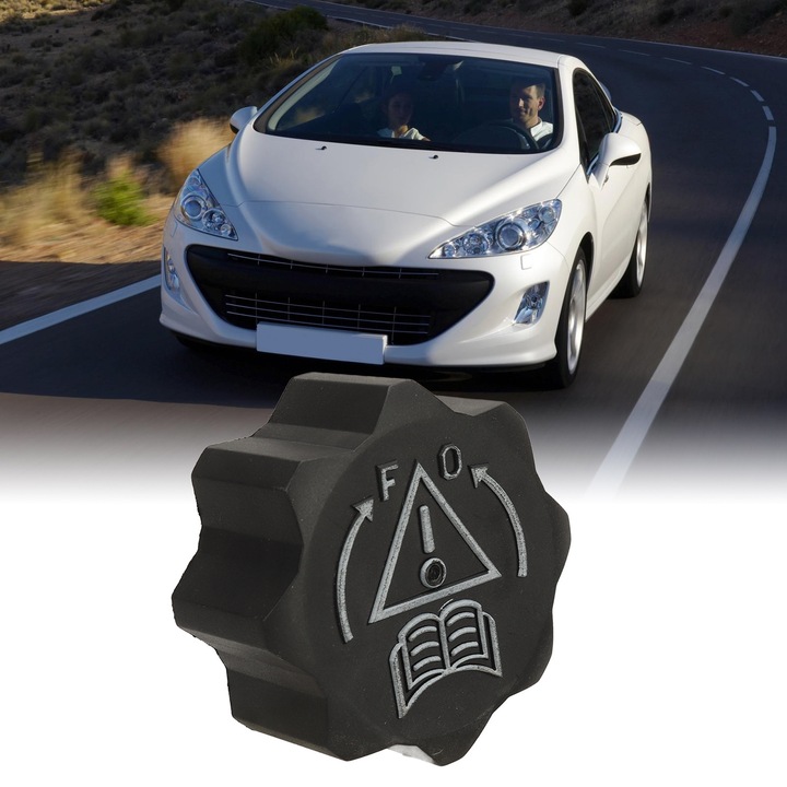 Radiátor víztartály sapka 1306J5 Peugeot 206, 207, 307, 407, 607-hez, műanyag, tartós