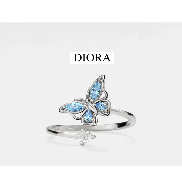 Colectia Diora de Inele reglabile „Spiritul Naturii”, din Argint - Azur