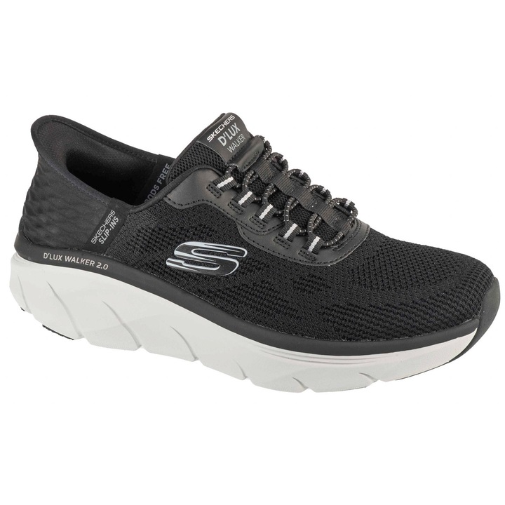 Спортни обувки, Skechers Slip-in: D'Lux Walker 2.0 - Resin 232446-BKGY, Черни, 46 EU