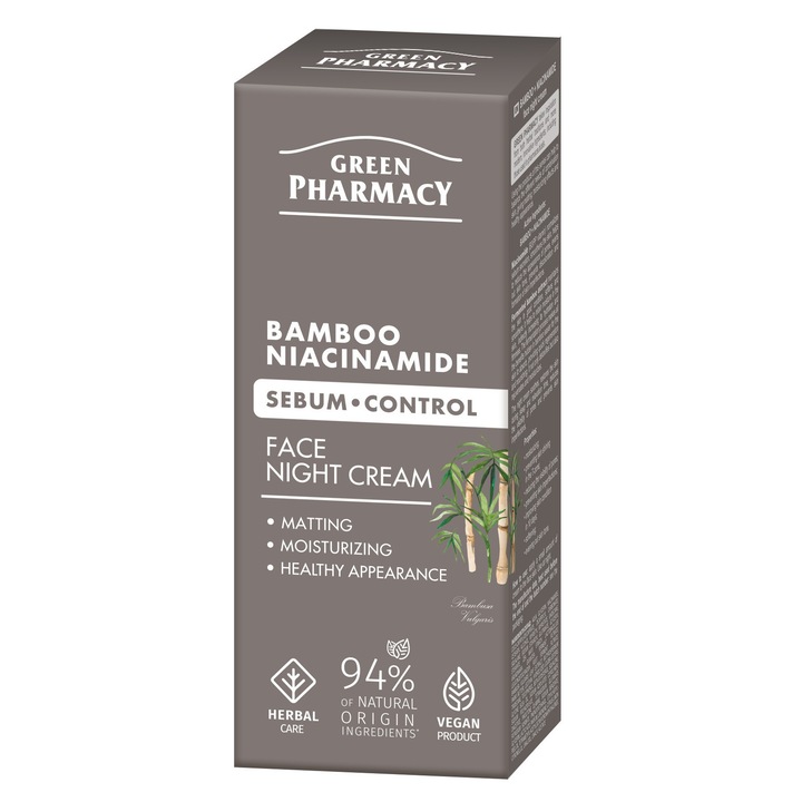 Arckrém, Elfa Pharm, Bambusz/Niacinamid, éjszakára 50 ml, hidratáló, 50 ml