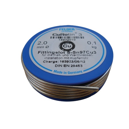 Aliaj De Lipire Moale 2 7mm 100gr Cu Rotin 3 S Sn97cu3 Emag Ro