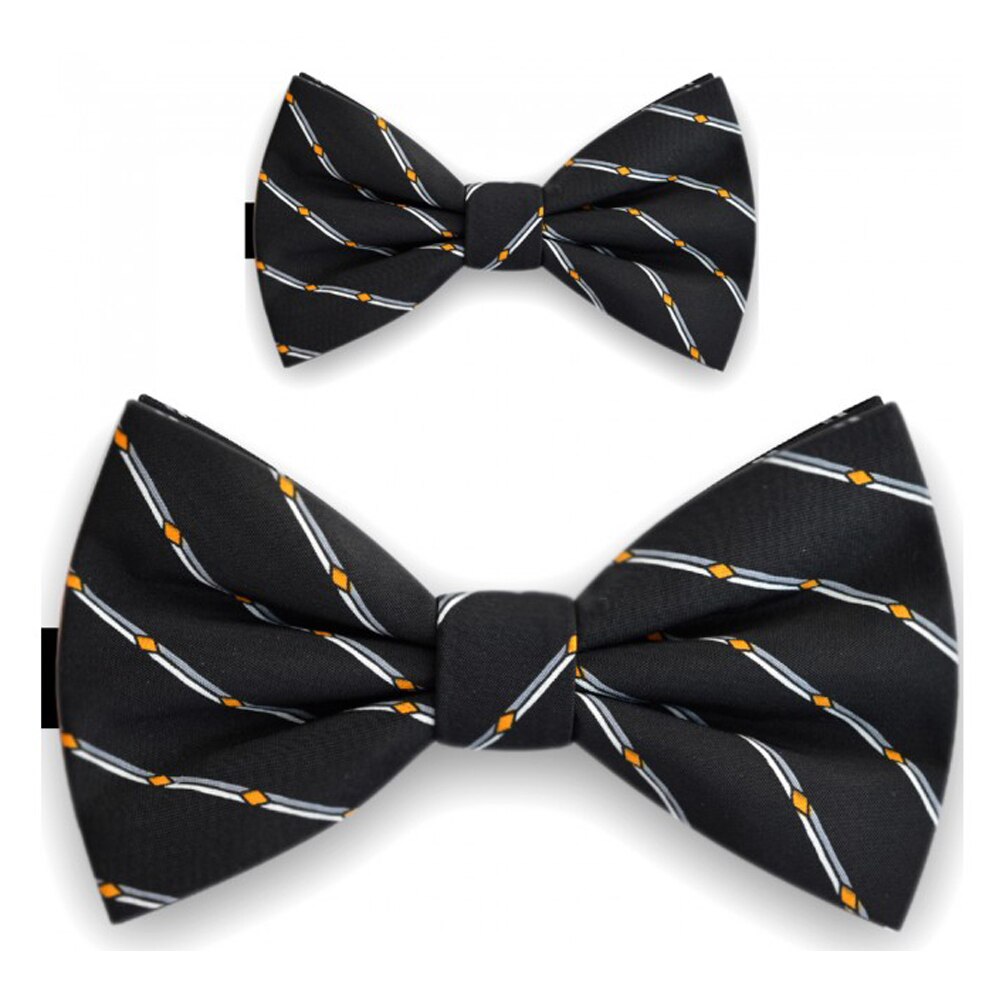 Papioane tata fiu, negru, model romburi