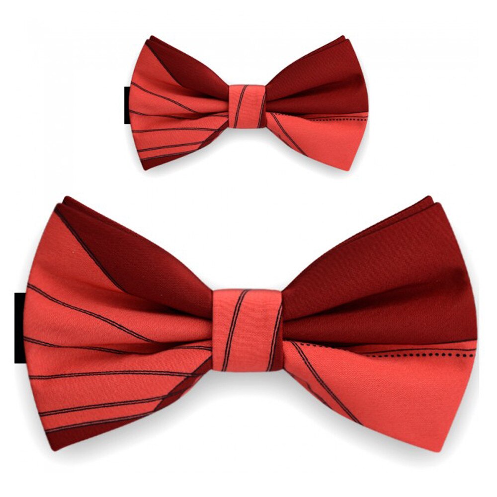 Papioane tata fiu, visiniu, dungi fine negre