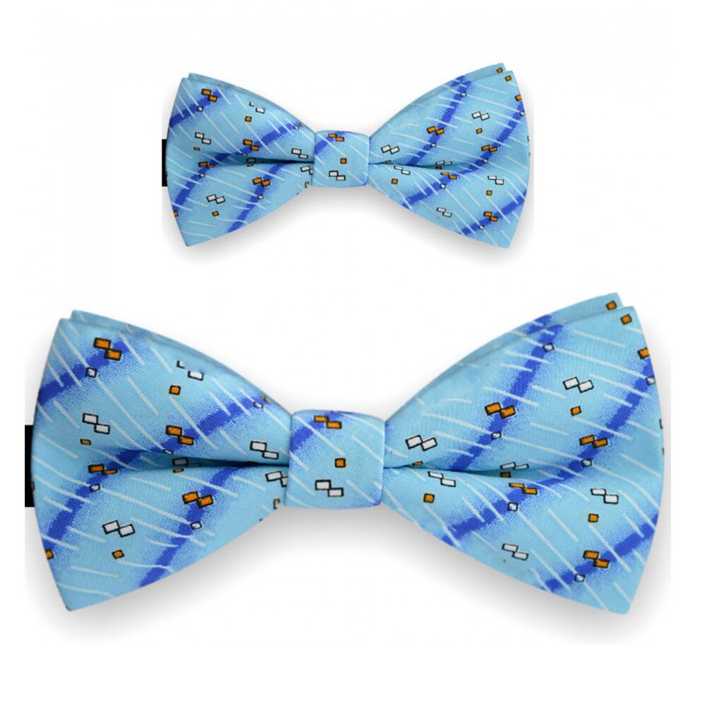 Papioane tata fiu, albastru, model roburi