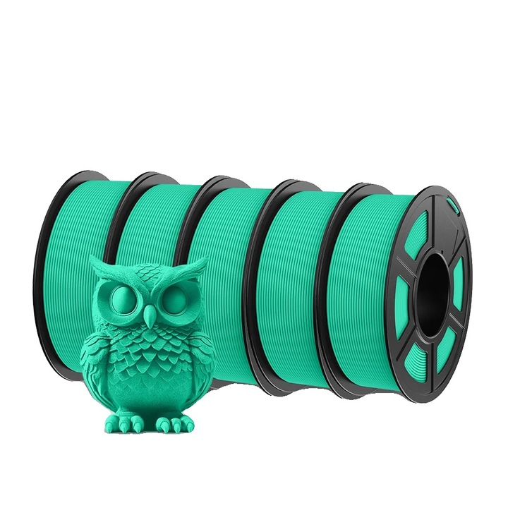 Filament PETG 1.75 mm, viteza mare de imprimare, culoare verde menta, set consumabile 3D