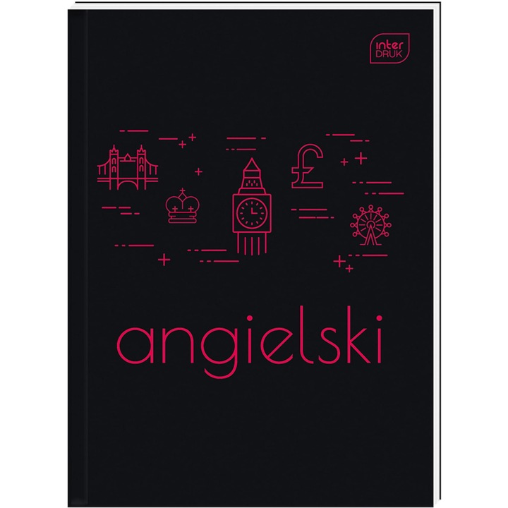 Caiet tematic A5 Interdruk 80 file, coperta tare, cunostinte despre verbele neregulate