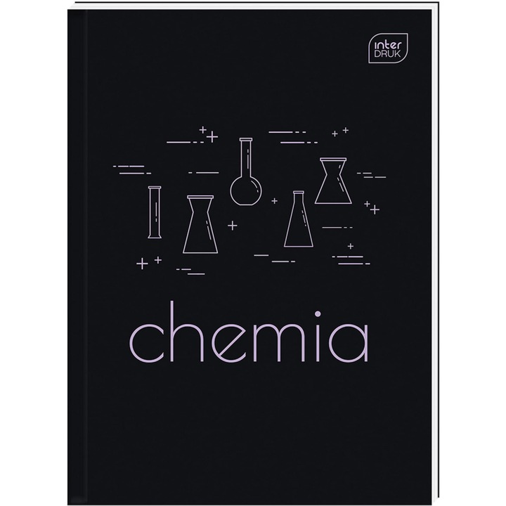 Caiet tematic A5 Interdruk 80 file, coperta tare, lucioasa, cu informatii chimice