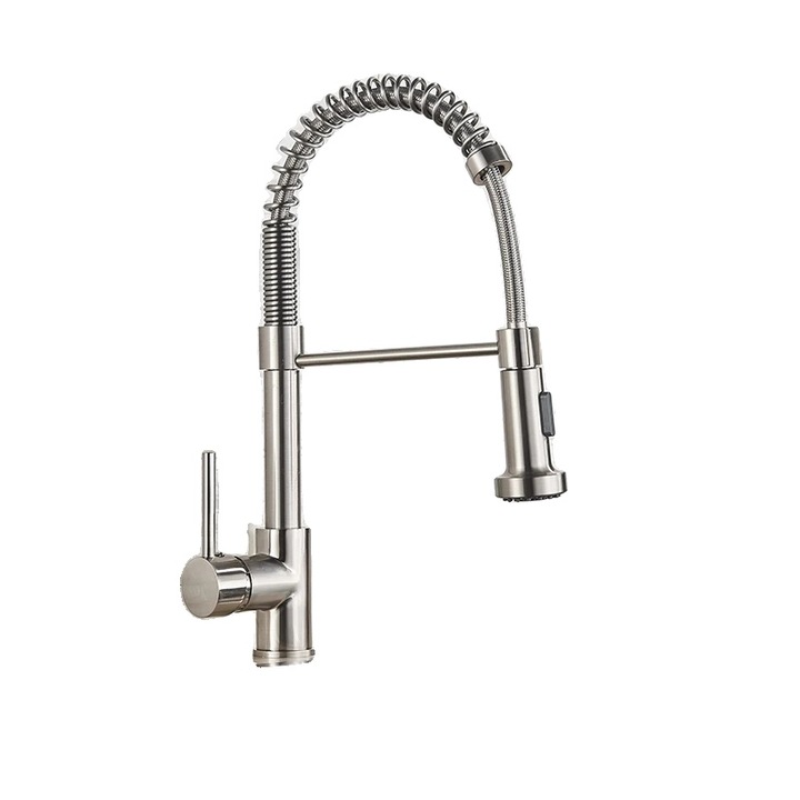 Fürdőszobai csaptelep, 360°-ban forgatható, hideg-meleg vizes keverő, arany színű, standard méret