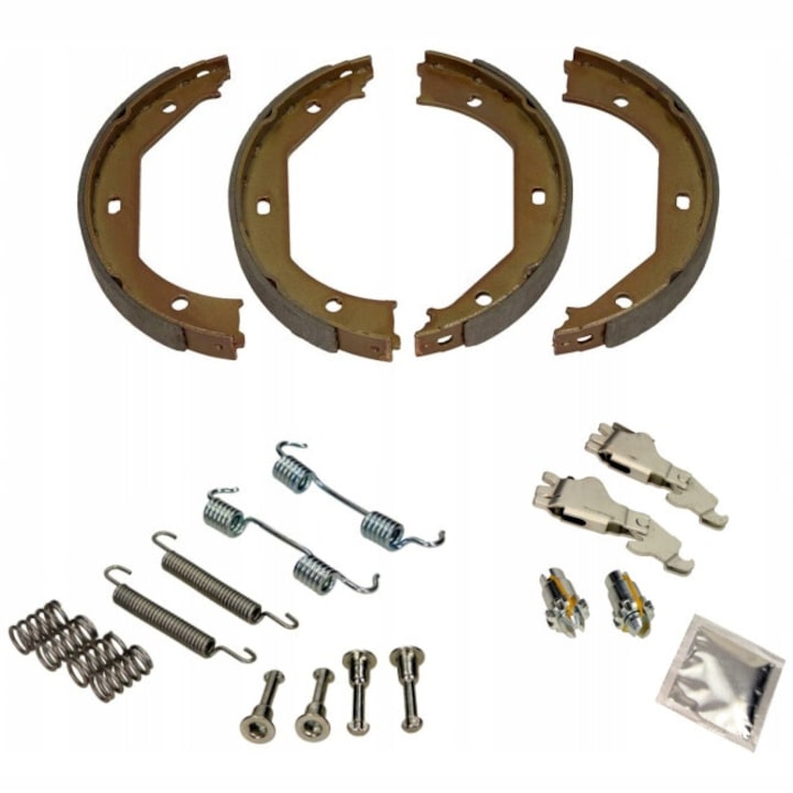 Set placute frana + kit montaj + kit reparare BMW E46 E87 E90 E91, 20mm, multicolor