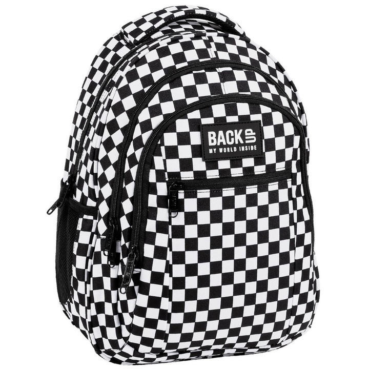 BackUp iskolatáska, hátizsák - 3 rekeszes - Pepita (PLB7O94)