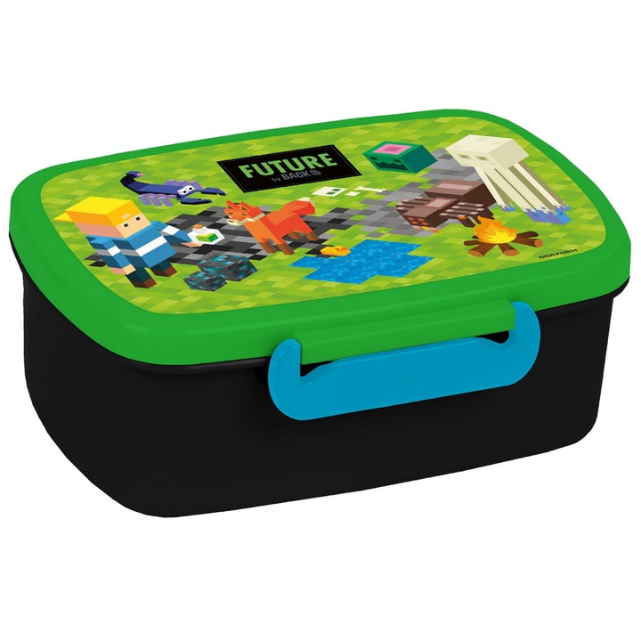 BACKUP élelmiszerdoboz, pixel city, 0,5l, 16,5x10x7cm