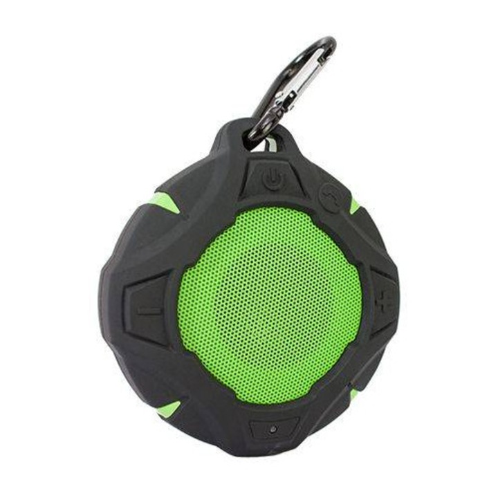 Boxa portabila LTC Bluetooth 5W Waterproof IPX7 Negru/Verde