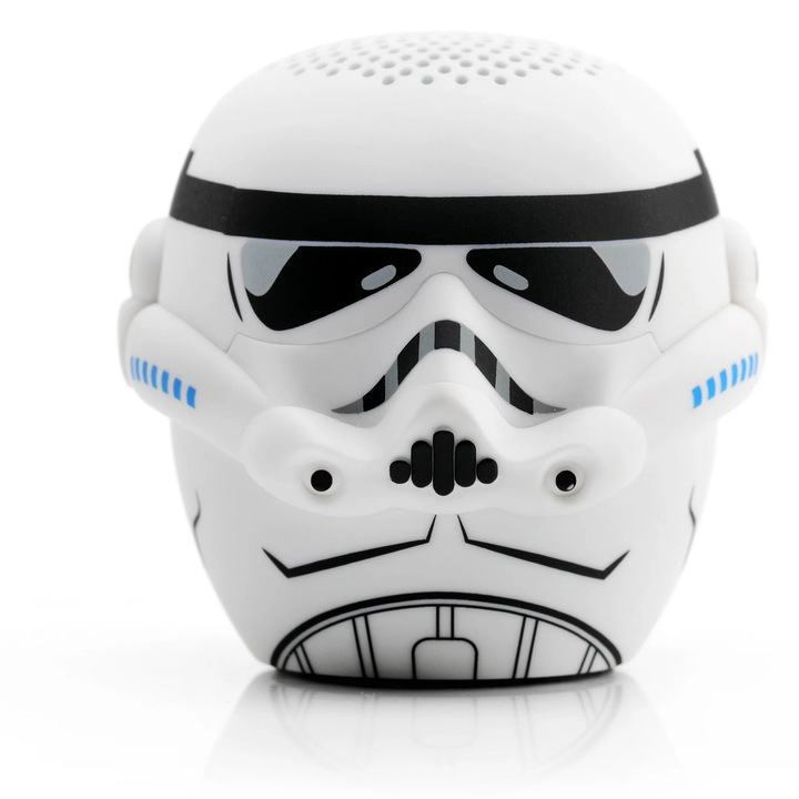 Boxa portabila Mini Bluetooth Bitty Boomers Storm Trooper Star Wars, Incarcare USB, 45x45 mm