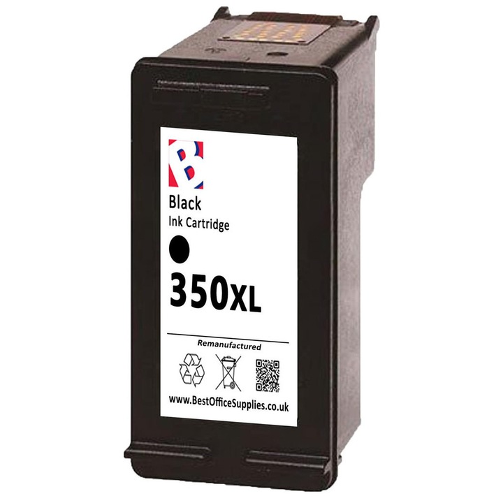 Cartus Inkjet 350xl Black 28 Ml CB336EE Compatibil HP DeskJet D 4200 Series, D4245/D4260/D4263/5725/C4410, OfficeJet J 6400 Series, PhotoSmart C 4200 Series, PhotoSmart C 4500 Series, PhotoSmart C 5200 Series