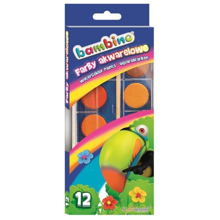 Bambino 12 színű vízfesték készlet (001857)