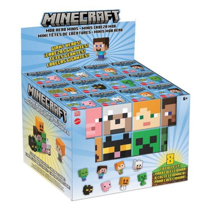 Minecraft MOB Head mini figurák - többféle (HDV64)