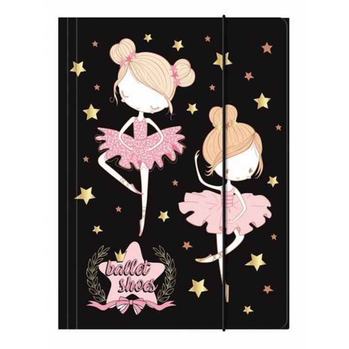 Гумена папка за балерини A/4 - Балетни обувки (TGA4BL12)