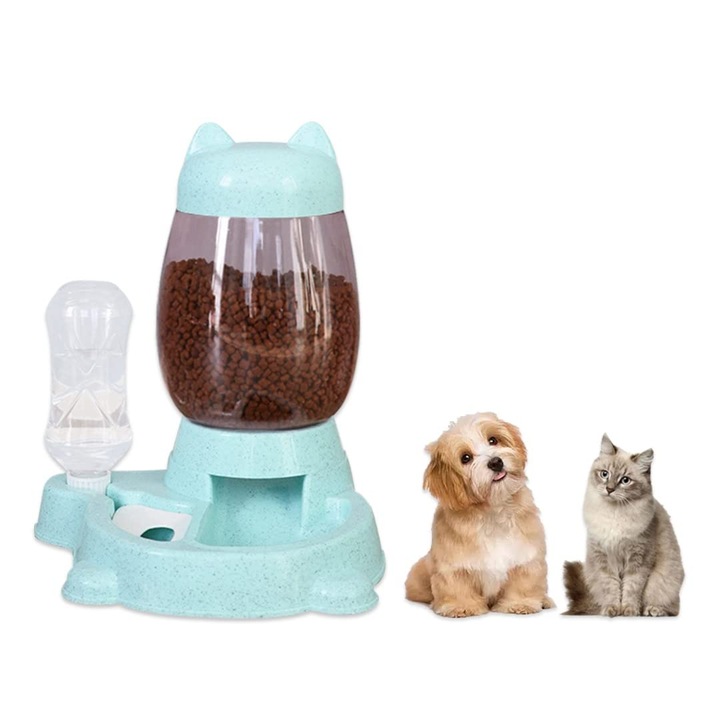 Rmy-2 In 1 Distribuitor Automat De Hrana Si Apa Pentru Animale De Companie Mici Si Medii