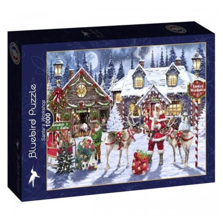 Пъзел Bluebird от 1000 части, Работилницата на Дядо Коледа (90530)