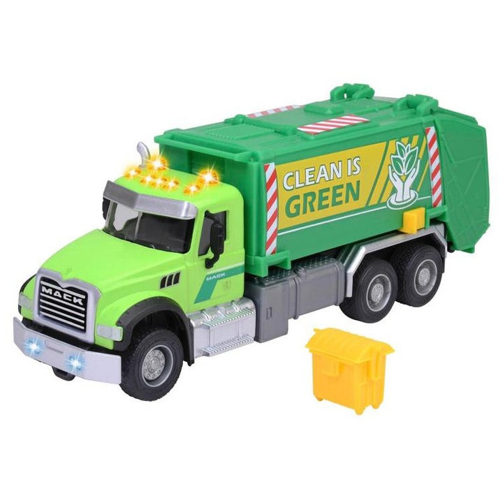Camion de colectare a deseurilor Majorette Mack - 22 cm (213743007)