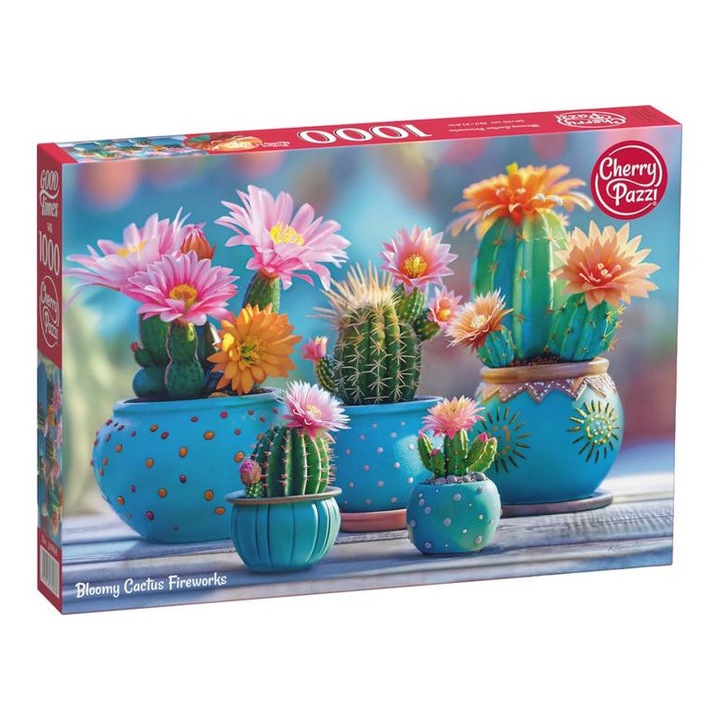 CherryPazzi 1000 db-os puzzle - Bloomy Cactus Fireworks (30868)