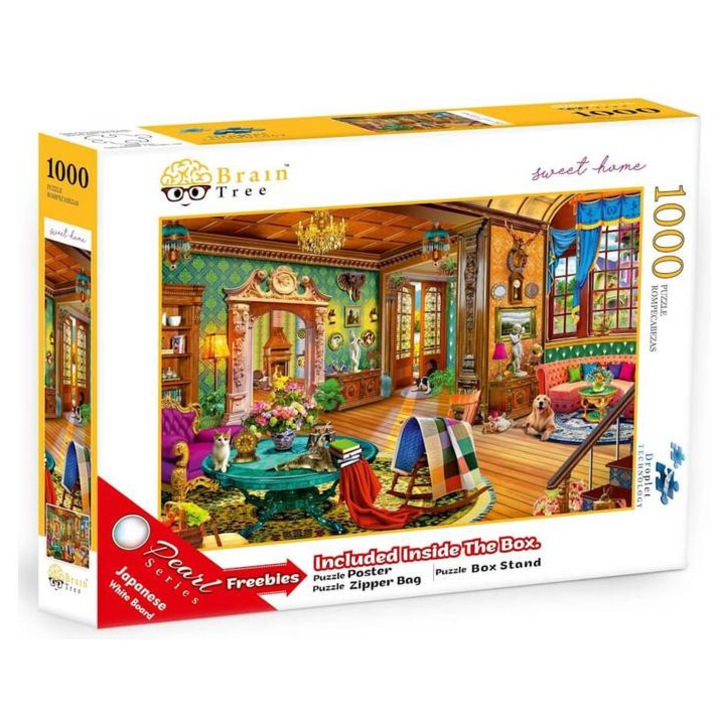 Пъзел Brain Tree от 1000 части - Сладък дом (2102165)